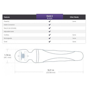 Lovense - Domi Wand 2 App Controlled Super Powerful Mini Wand