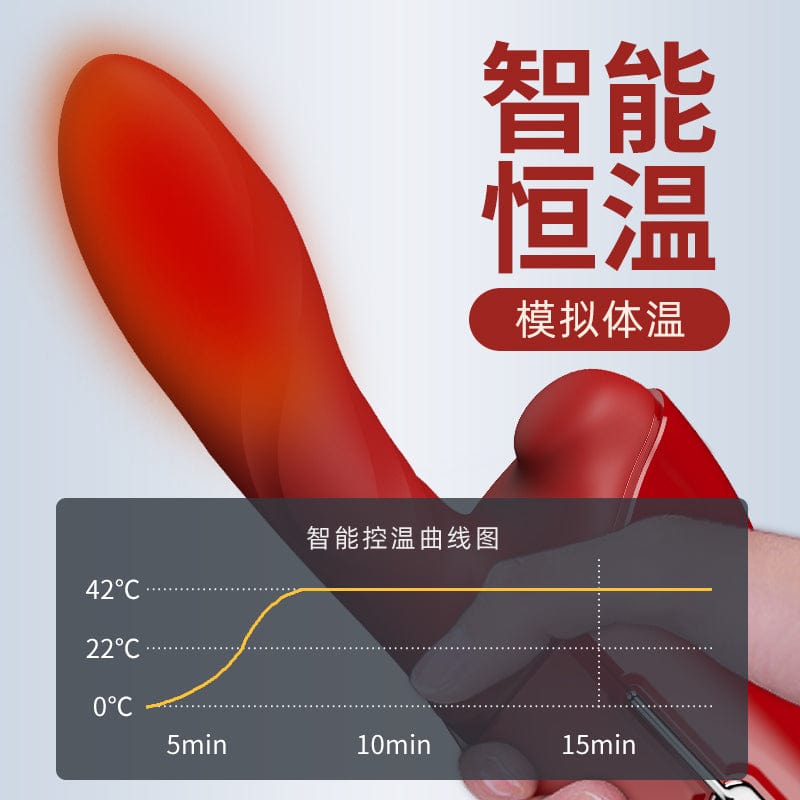 QingNan Super Strong G Spot Thrusting Dildo Machine Handsfree Adjustable Heating Wireless Remote