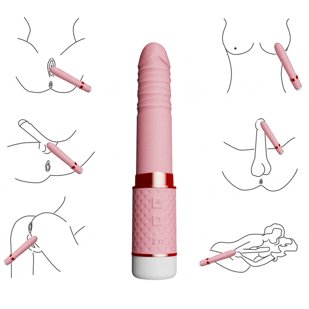Yeain Pleasure II Portable Thrusting Dildo and suction vibrator with heating function with waterproof