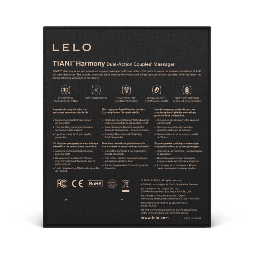 Lelo - Tiani Harmony Dual Action App Controlled Couple Vibrator