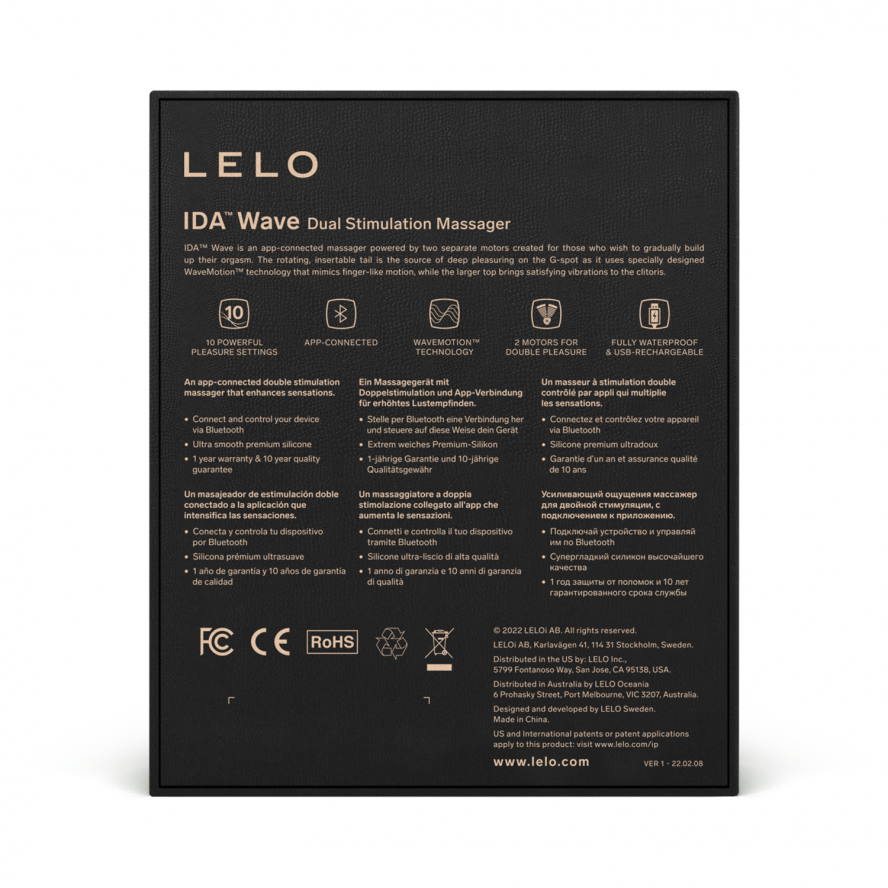 Lelo - Ida Wave App Controlled Dual Stimulation Massager