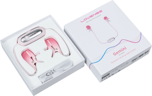 Lovense Gemini - The world's first app-controlled adjustable vibrating nipple clamps