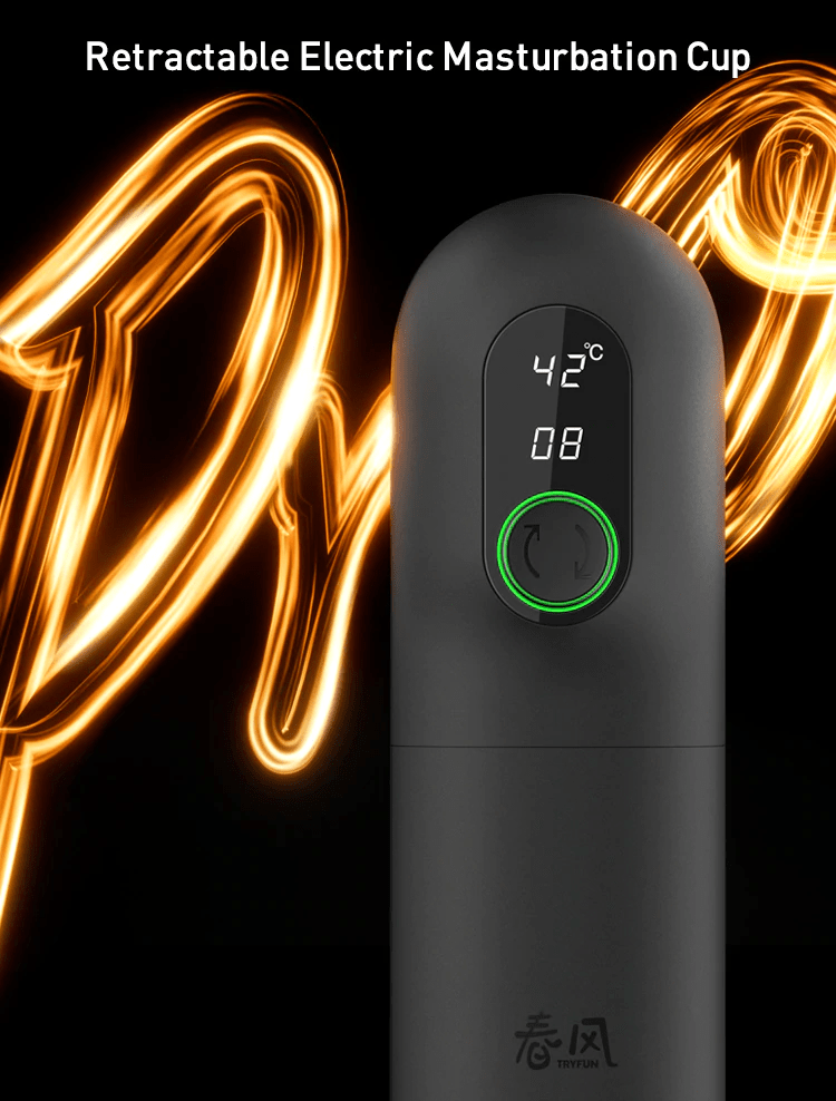 TRYFUN BLACK HOLE PRO Retractable Electric Masturbation Cup