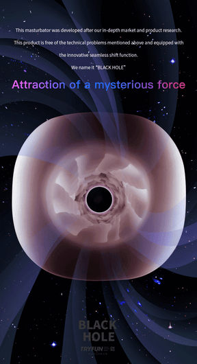 TRYFUN SOUL Series BLACK HOLE Masturbation Cup