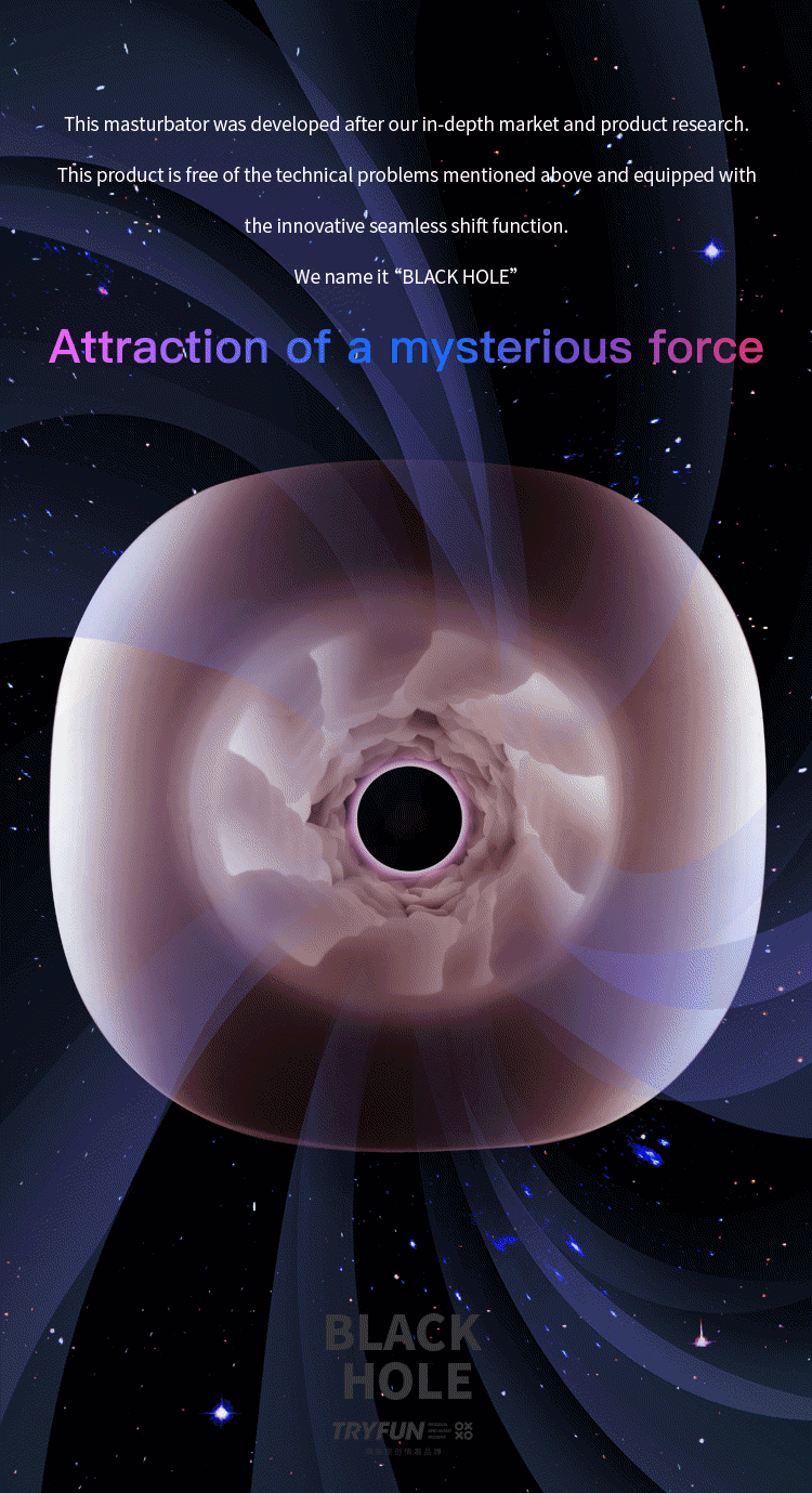 TRYFUN SOUL Series BLACK HOLE Masturbation Cup