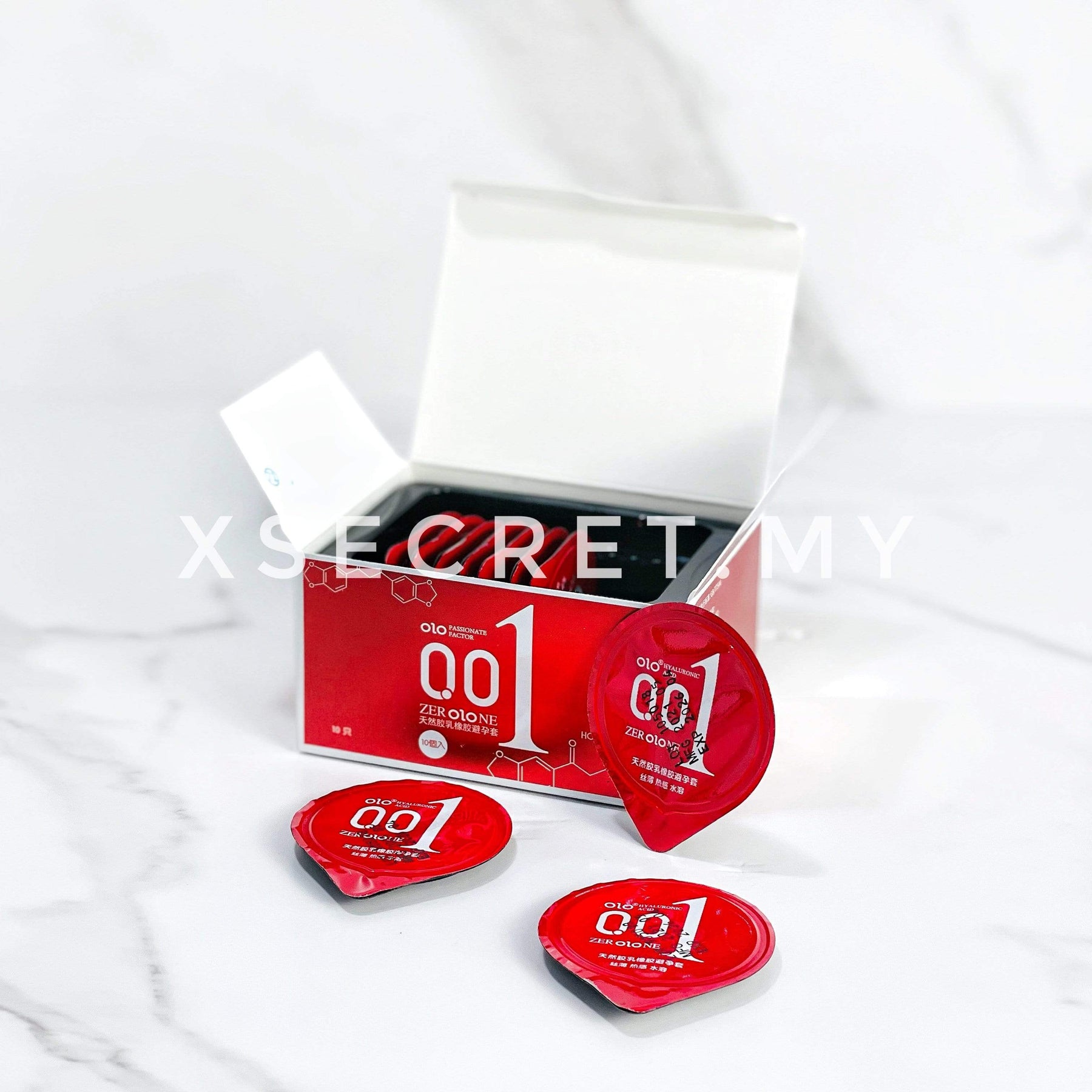 OLO 001 Con-dom 10Pcs 0.01mm Thinnest Long lasting OLO 0.01 Water Base Natural Latex