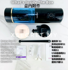 Omysky War Wolf Swordsman Fully Thursting Rotating  automatic Hands free Bluetooth For Him