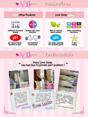 Love soap by Cutie zone 60g Body Care feminine wash genital hygiene