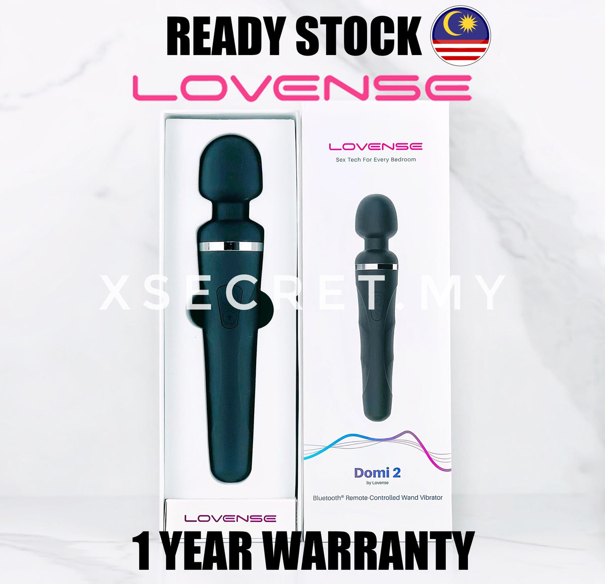 Lovense - Domi Wand 2 App Controlled Super Powerful Mini Wand