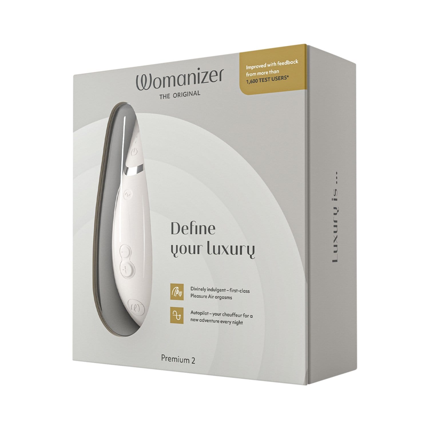 Womanizer - Premium 2 Silicone Rechargeable Clitoral Stimulator 5 Colors